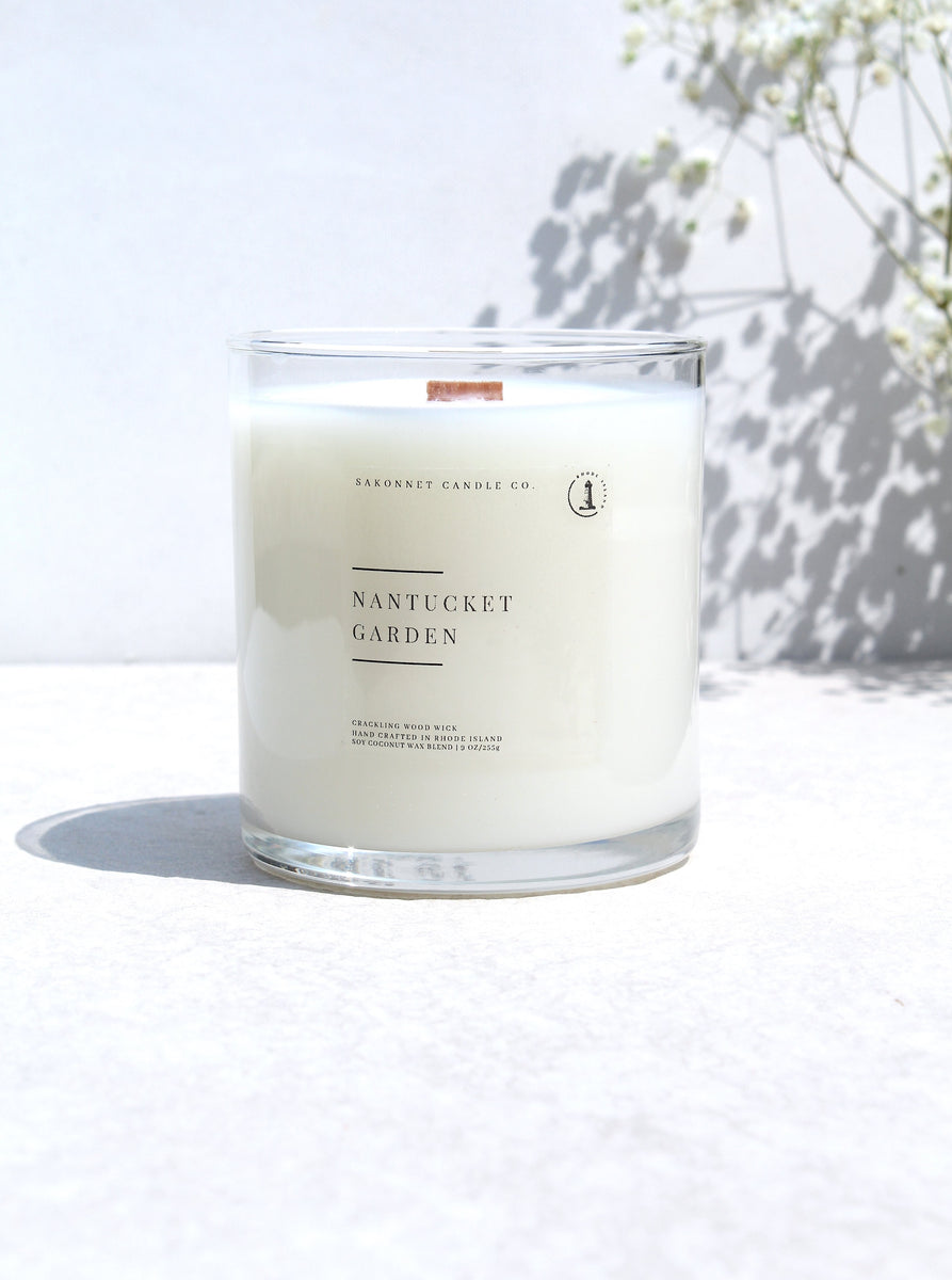  Crackling Wood Wick Candle Handcrafted with Natural