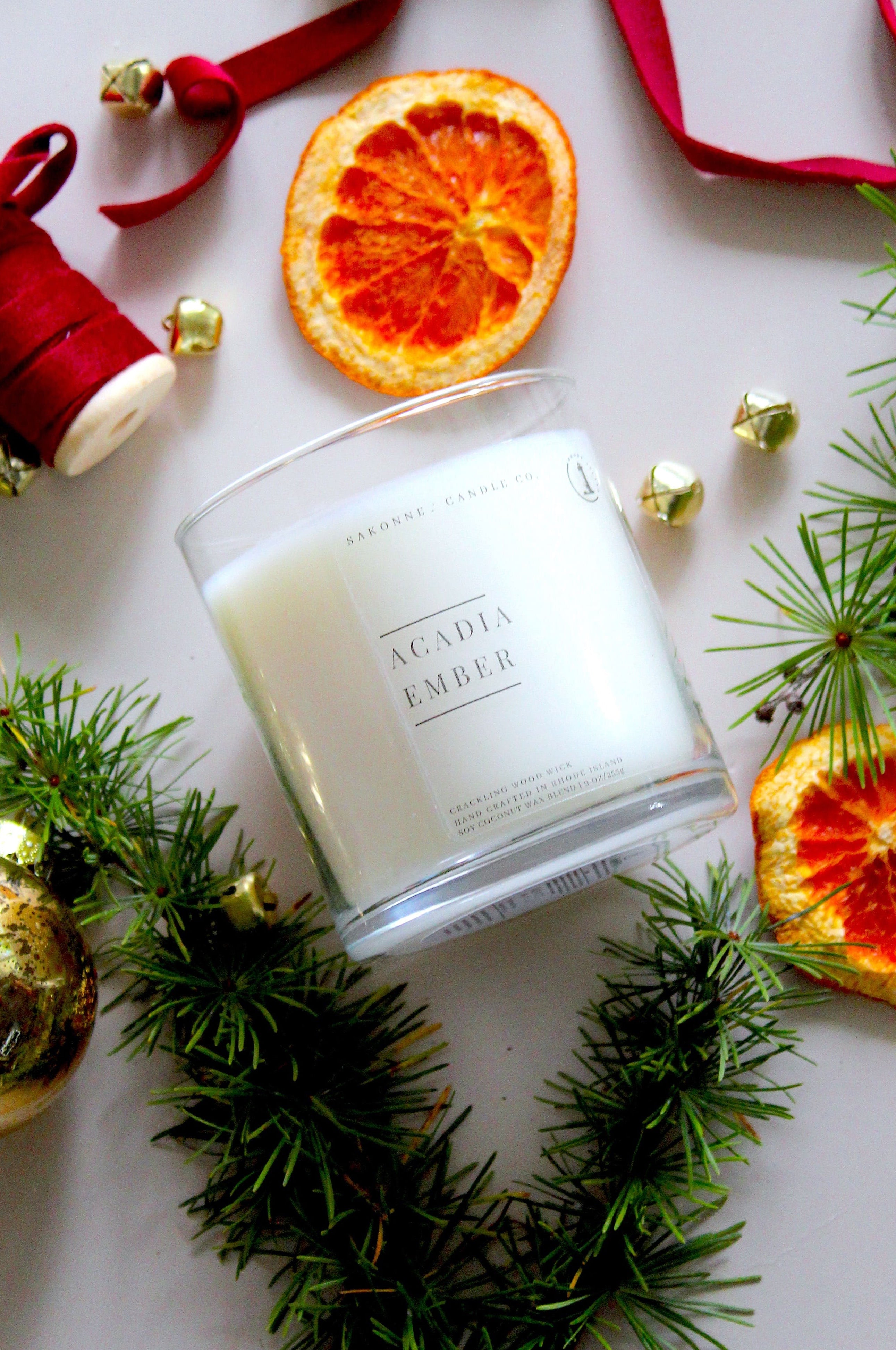 Acadia Ember Candle – Luxury New England Woodsy Scent