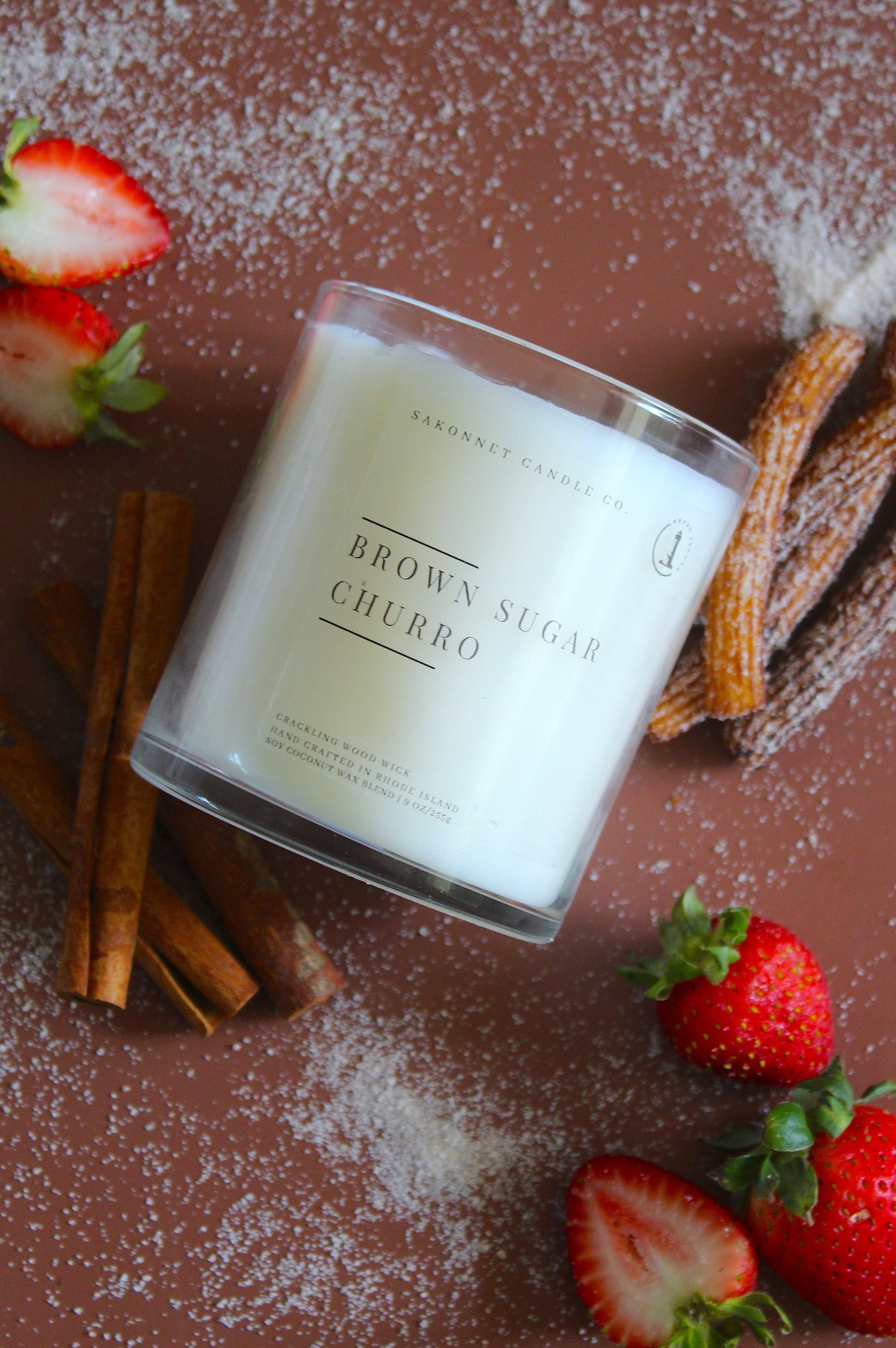 Brown Sugar Churro Soy Candle – Indulge in the Warmth of Cinnamon, Sugar & Vanilla