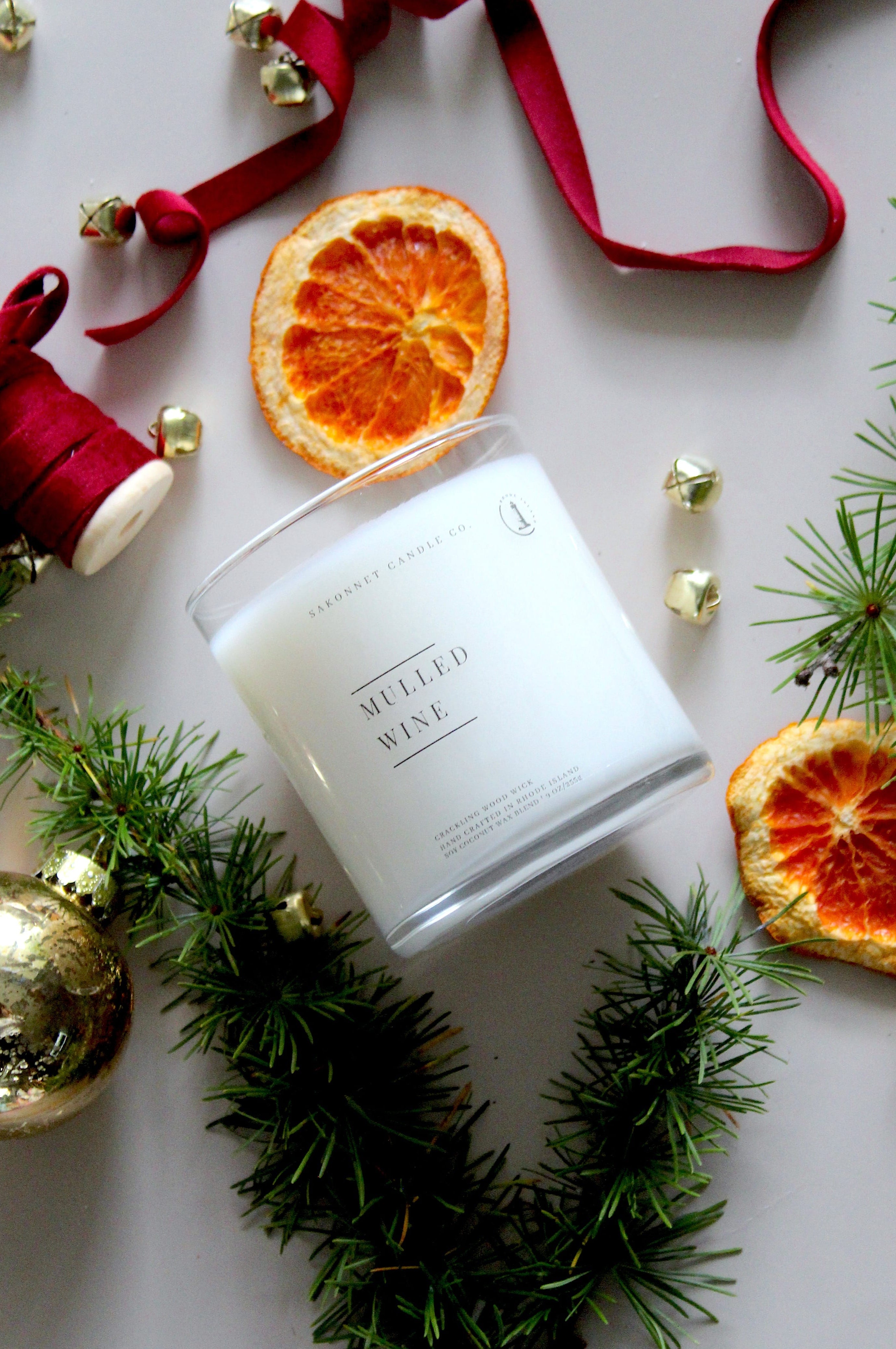 Mulled Wine Candle – Luxury New England Holiday Scent