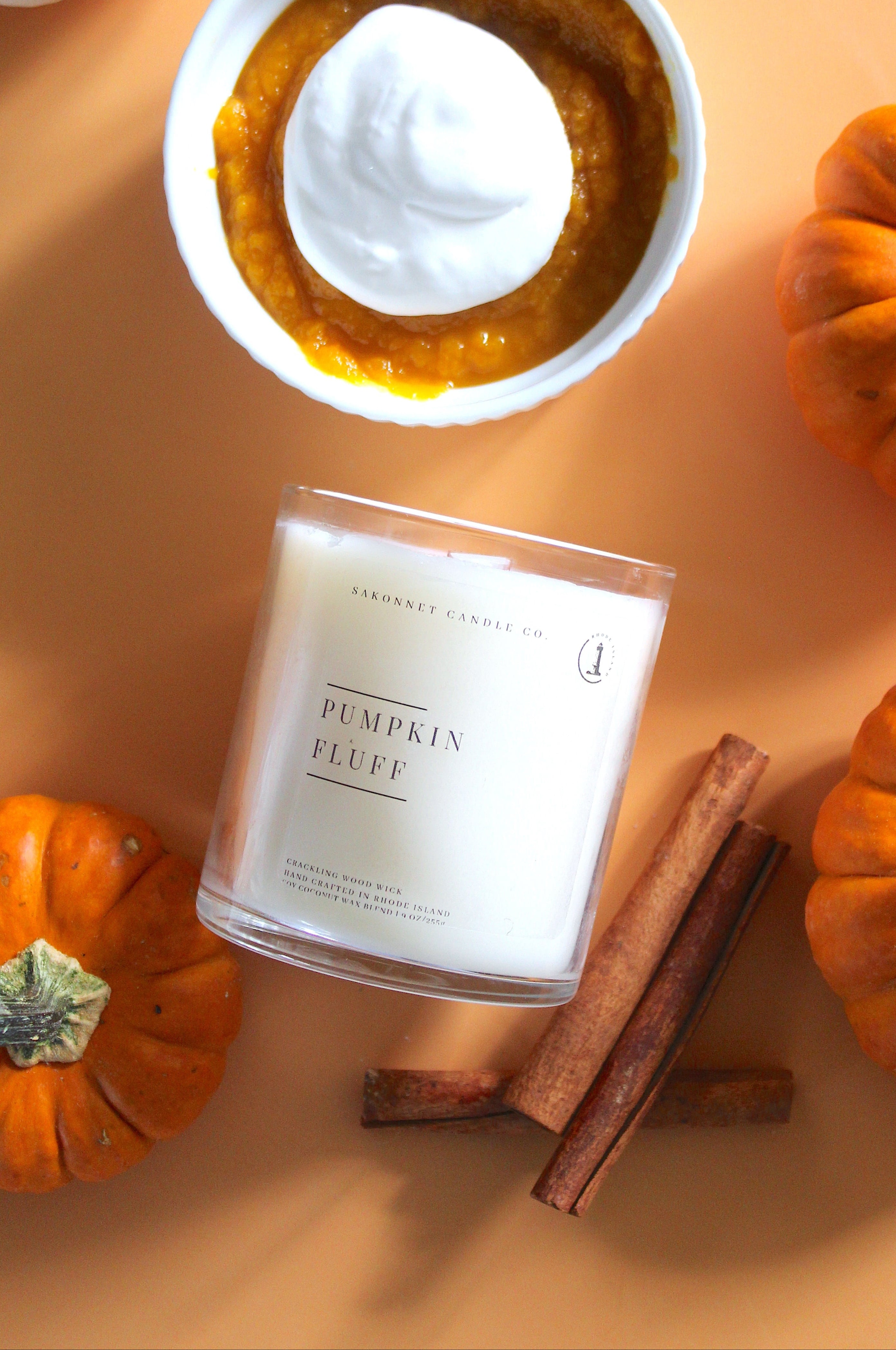 Pumpkin Fluff Soy Candle – Sweet Pumpkin, Marshmallow & Spice Aroma