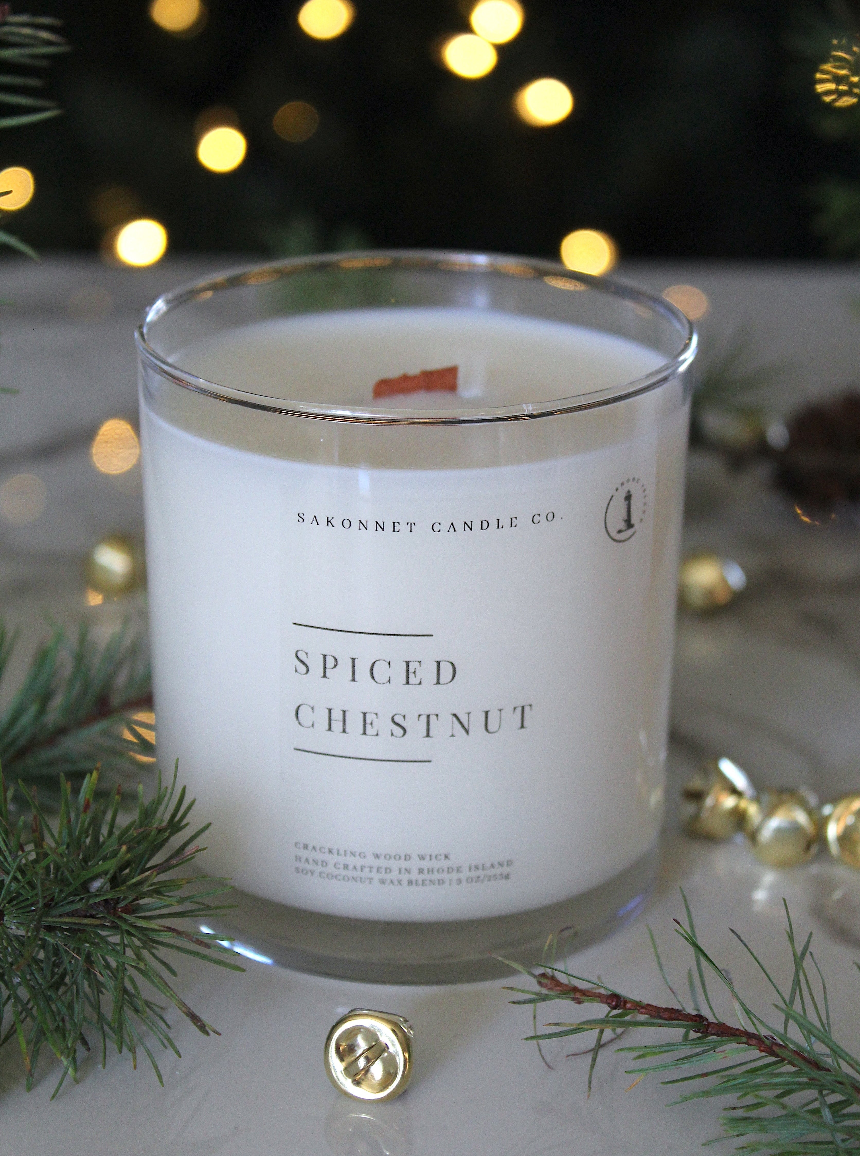 Christmas Eve Soy Candle, Crackling Wood Wick