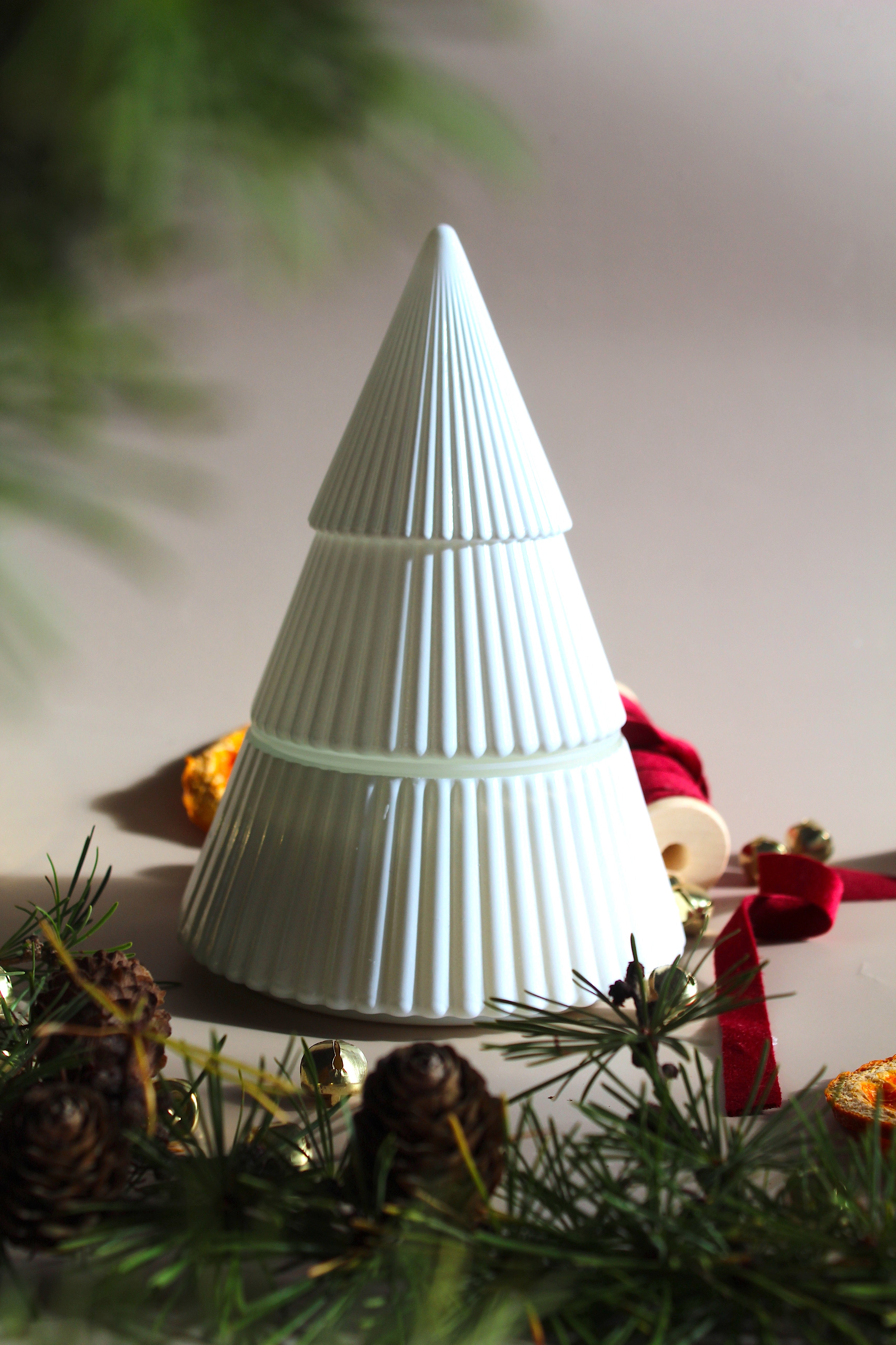 Glass Christmas Tree Candle | Holiday Decor Candle | Festive Gift | Choose Your Scent | Hand-Poured in New England